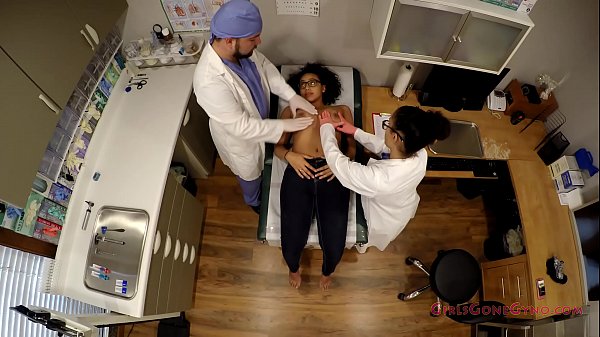 Cute Busty Latina Mia Sanchez Examined By Doctor Tampa & Nurse Rose At GirlsGoneGyno.com Clinic – Part 2 of 6 – Gyno examination spread eagle in the stirrups